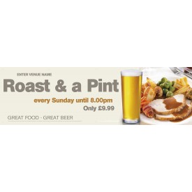 Roast & a Pint Banner (XL10')