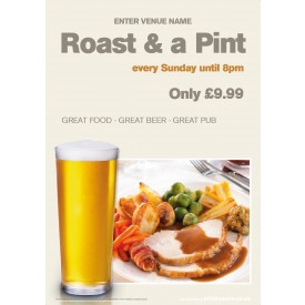 Roast & a Pint Poster (A2)
