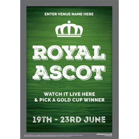 Royal Ascot Racing (green) Poster (A2)