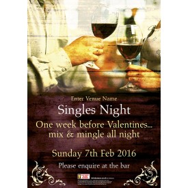 Singles Night Poster (A1)