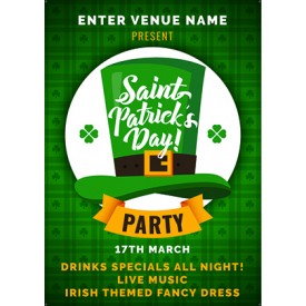 St.Patrick's Day Party Poster (A4)