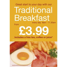 Traditional Breakfast Poster (A4)