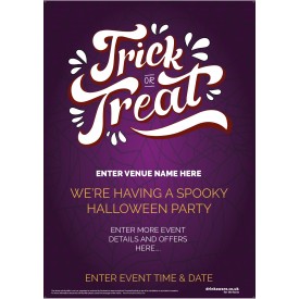 Halloween Party Flyer (Trick or TREAT WEB) (A5)