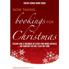 Christmas Bookings Flyer (A5)