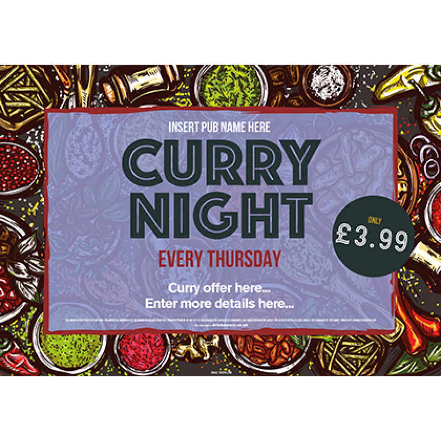 Curry Night event Poster (landscape)