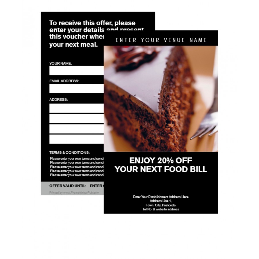 20% Off Your Food Bill
