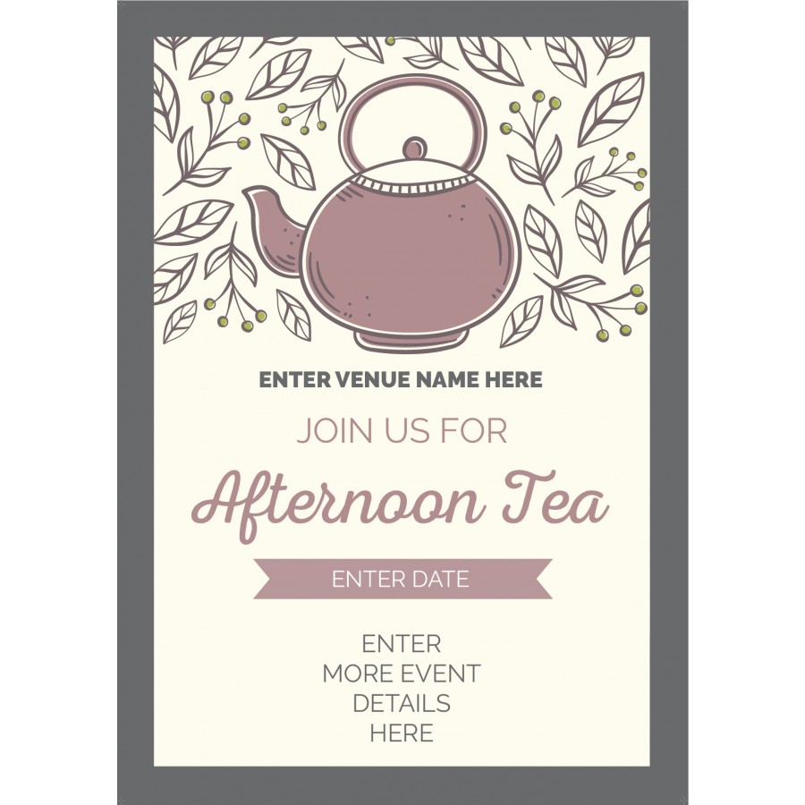 Afternoon Tea Poster (A2) (style 1)