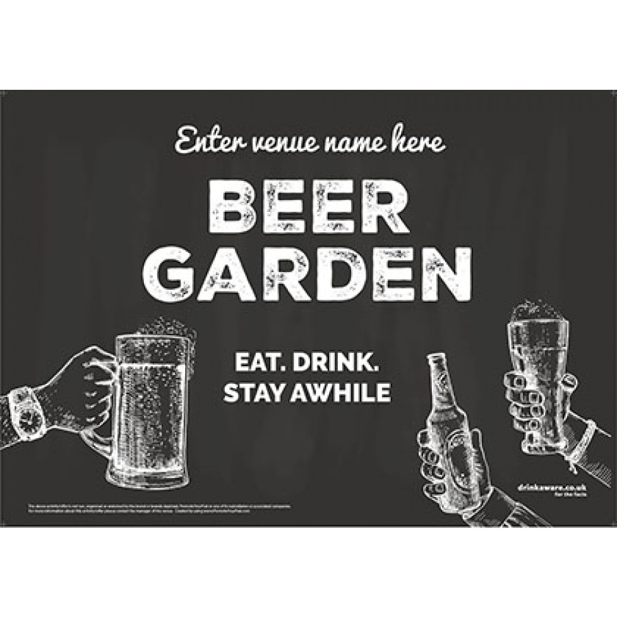 Beer Garden style 8 (landscape) Poster