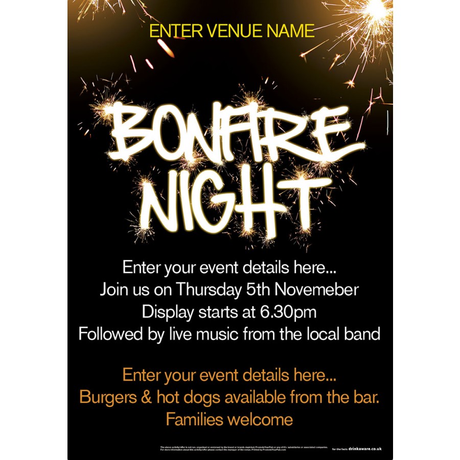 Bonfire Night Poster (A1)