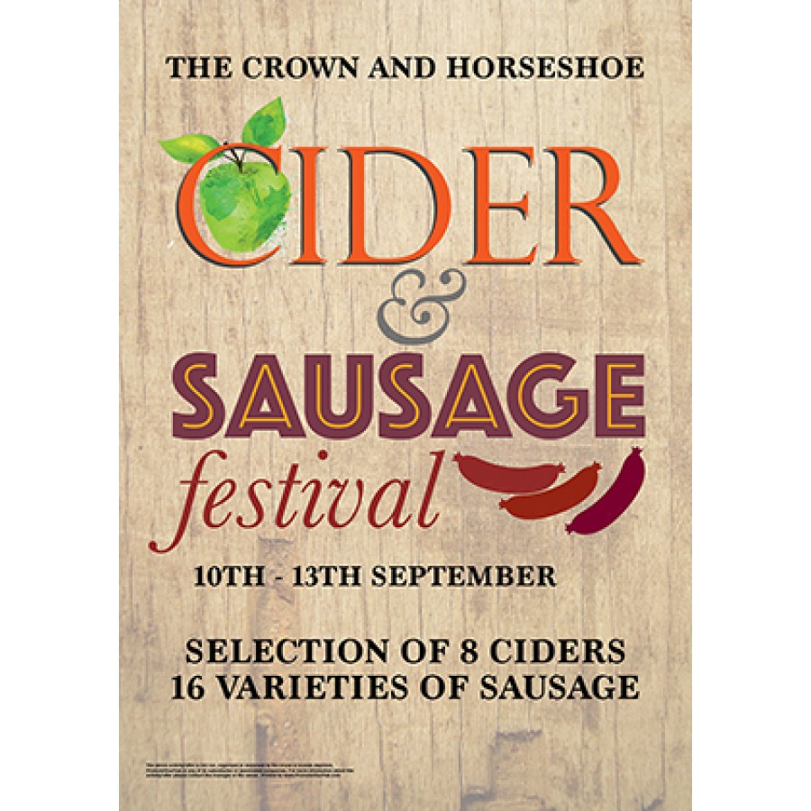 Cider & Sausage Festival Poster (A2)