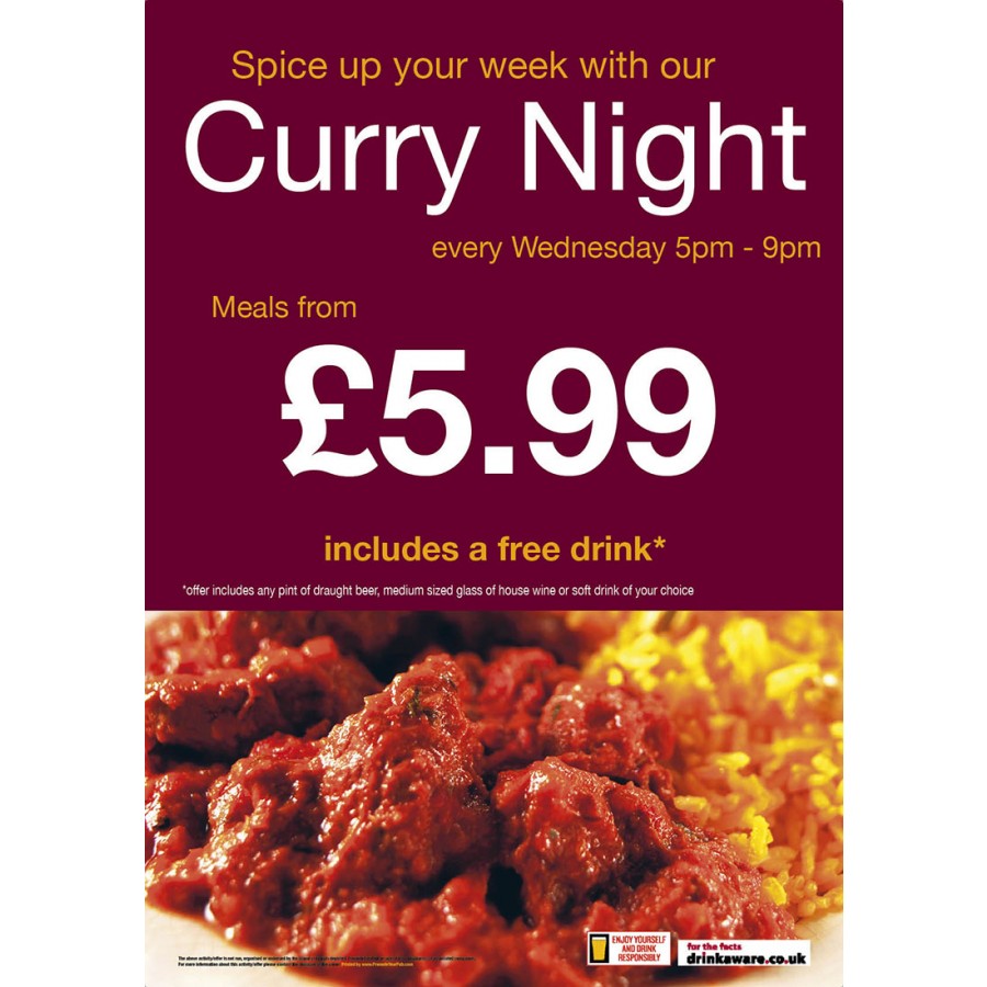 Curry Night Poster (A2)