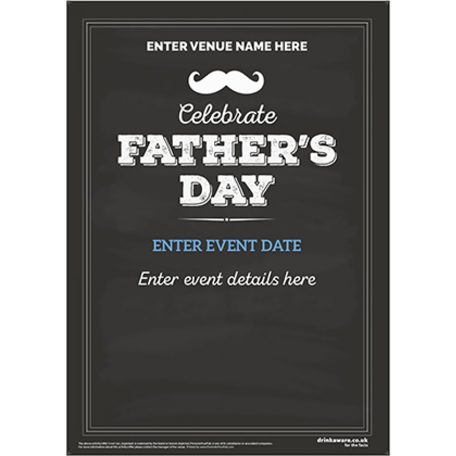 Father's Day (chalkboard) Poster (A2)