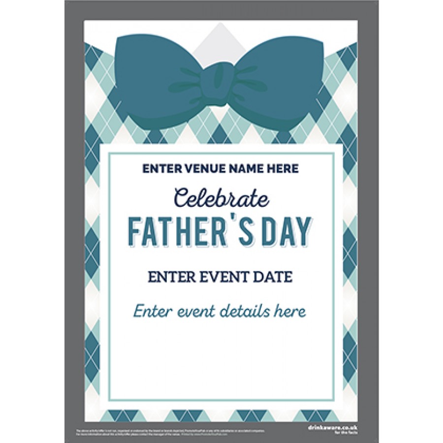 Father's Day (Bow Tie) Poster (A2)