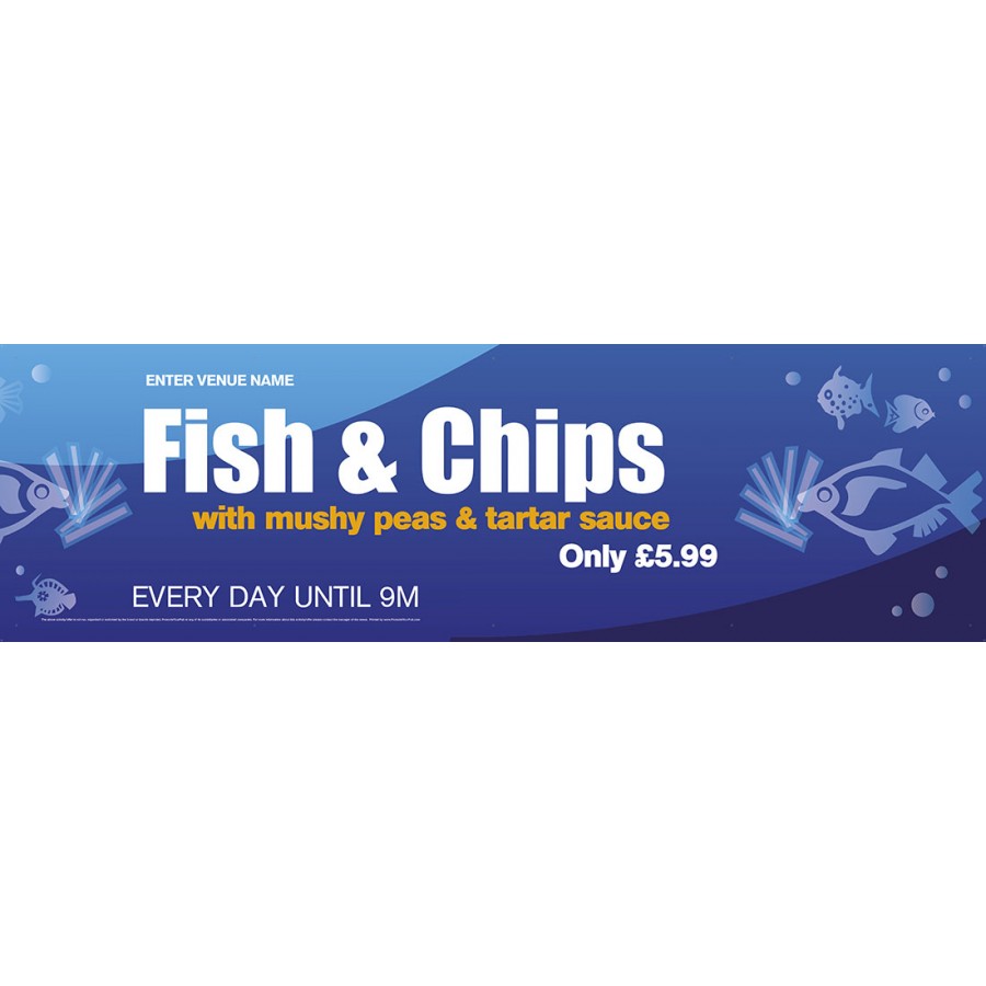Fish & Chips Banner (Lrg)