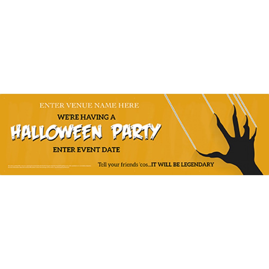 Halloween Party Banner (Claw) (Lrg)
