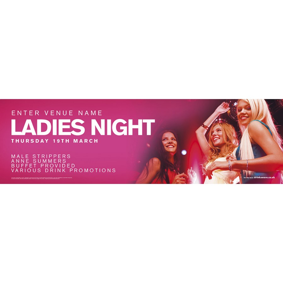 Ladies Night Banner (XL10')