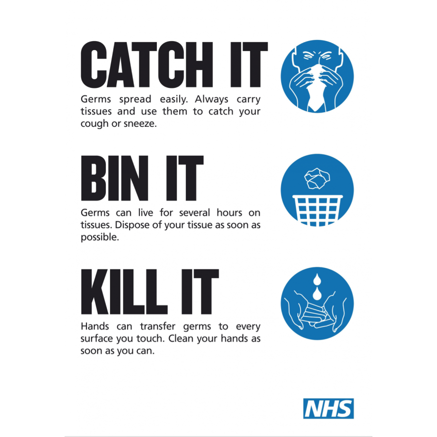 NHS Coronavirus Bin It Poster - DOWNLOAD ONLY