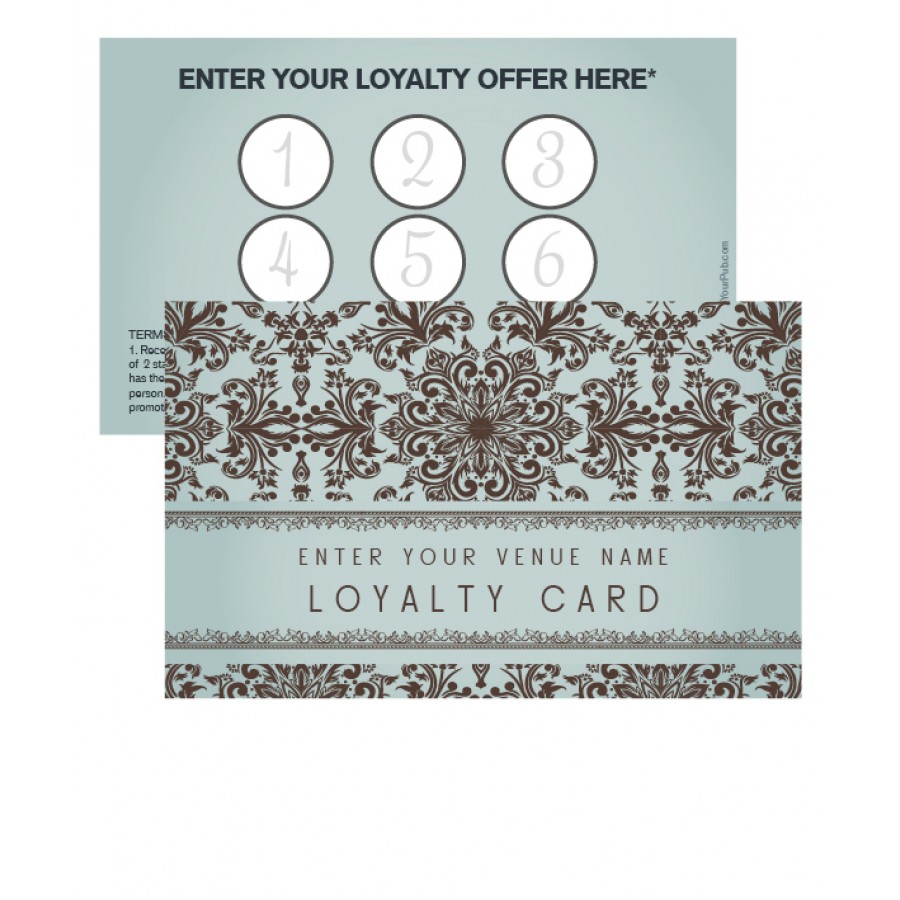 Patterned Loyalty Card