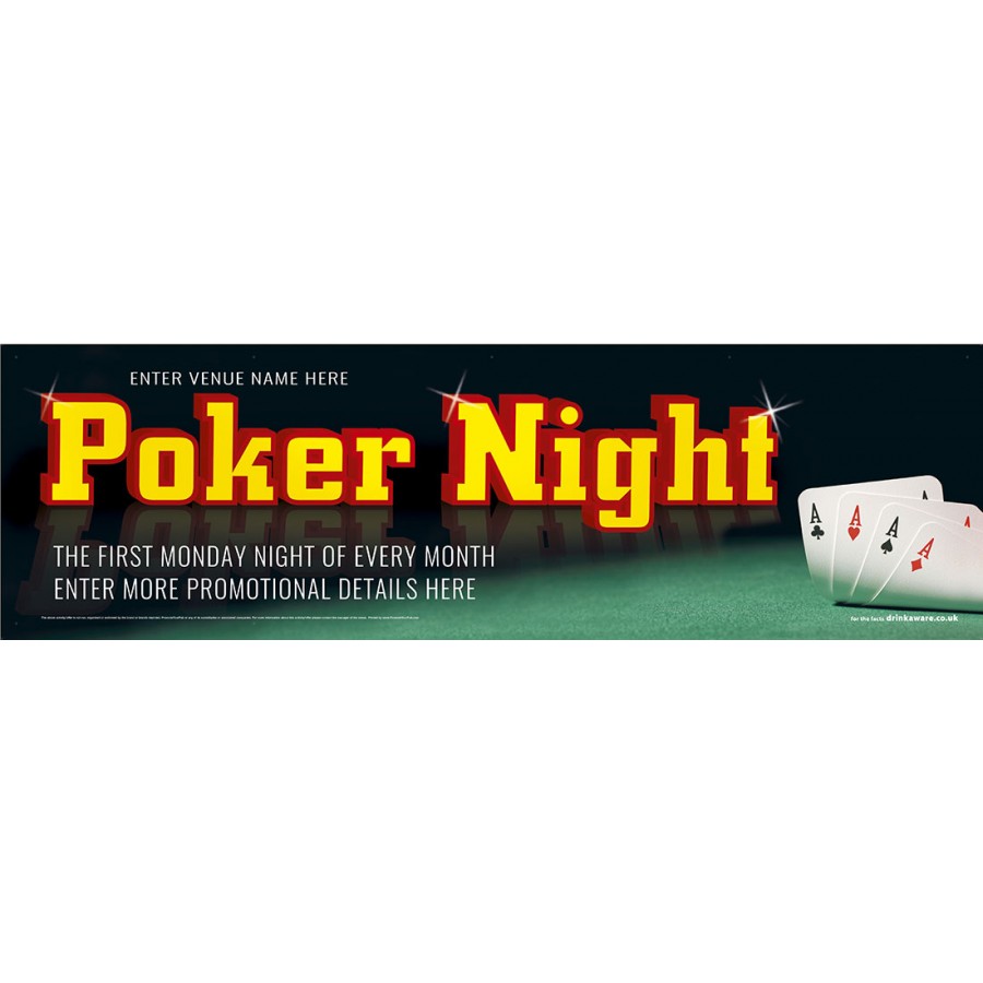 Poker Night Banner (XL10')