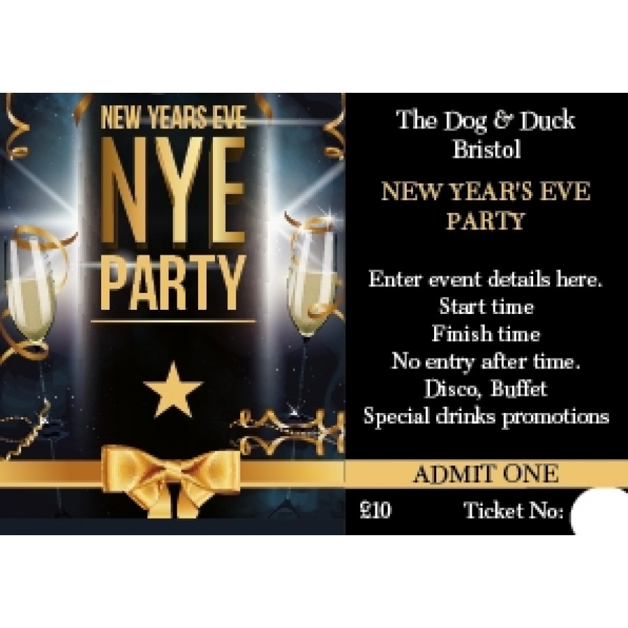 New Year's Eve Ticket v1 (+ loyalty stamp)