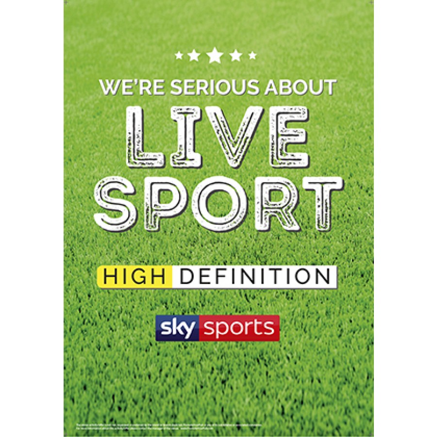 Serious About Live Sport Poster (Sky) v3