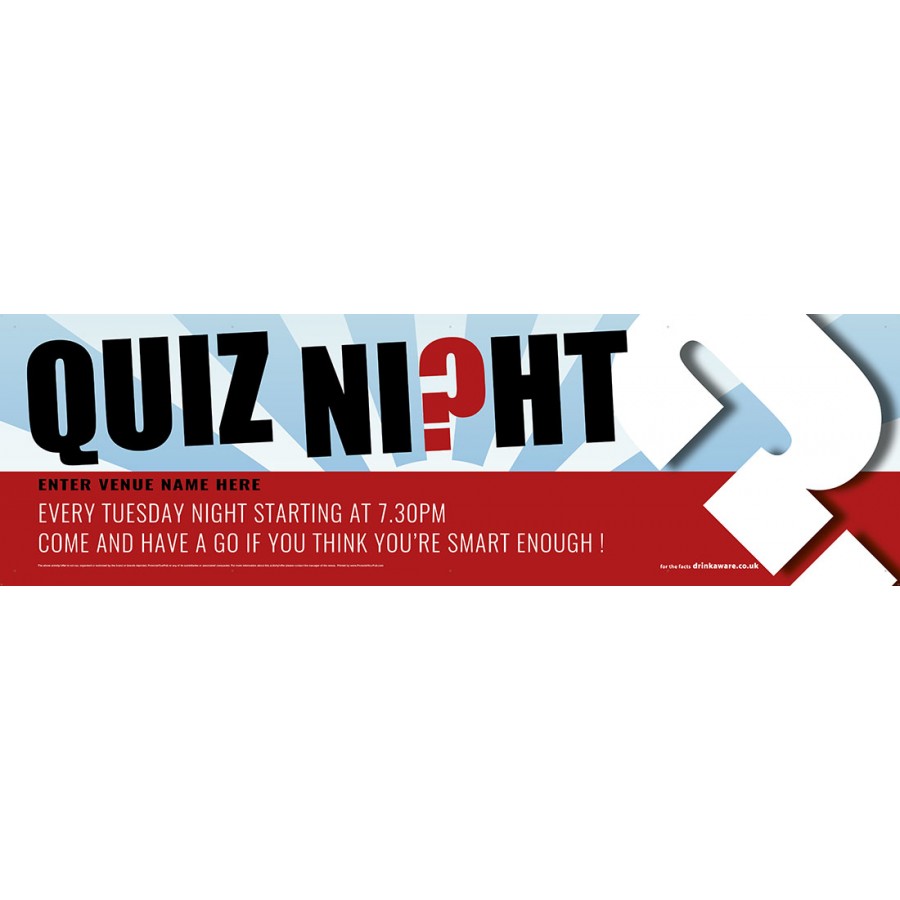 Quiz Night Banner (Lrg)