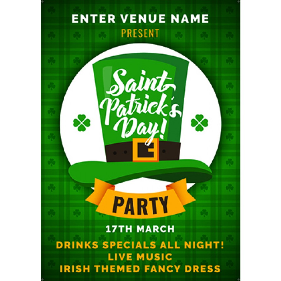 St.Patrick's Day Party Poster (A2)
