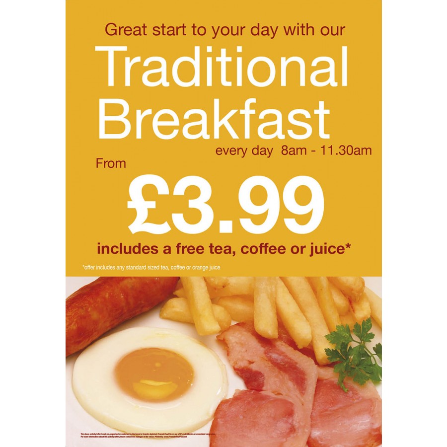 Traditional Breakfast Poster (A2)